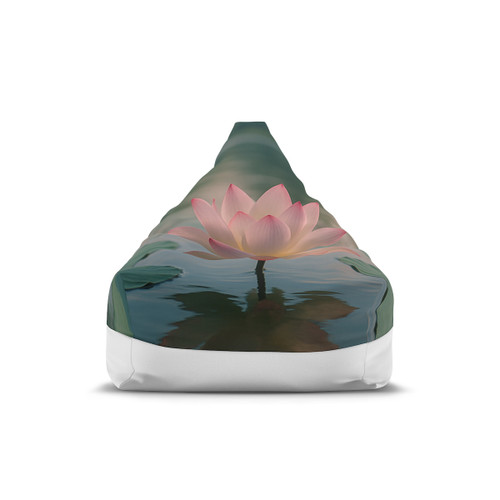 Serene Lotus Bliss - Bean Bag Chair Cover