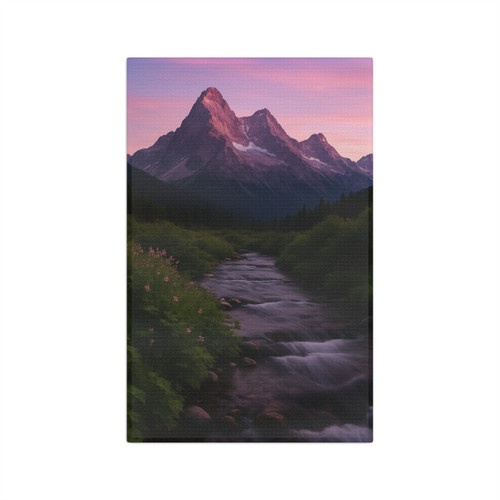 Serene Mountain Retreat - Microfiber Tea Towel