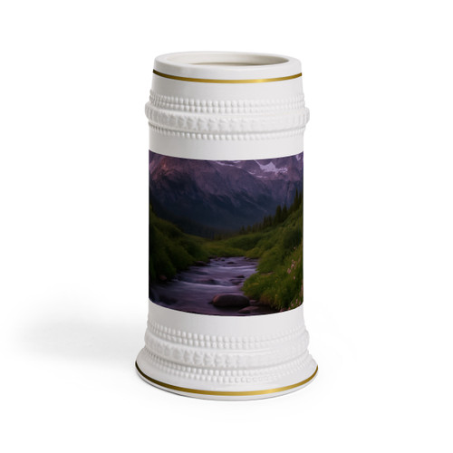 Serene Mountain Retreat - Stein Mug