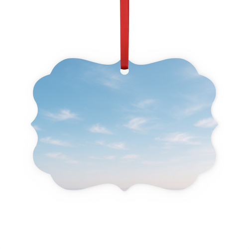 Serene Horizon - Metal Plaque Ornament