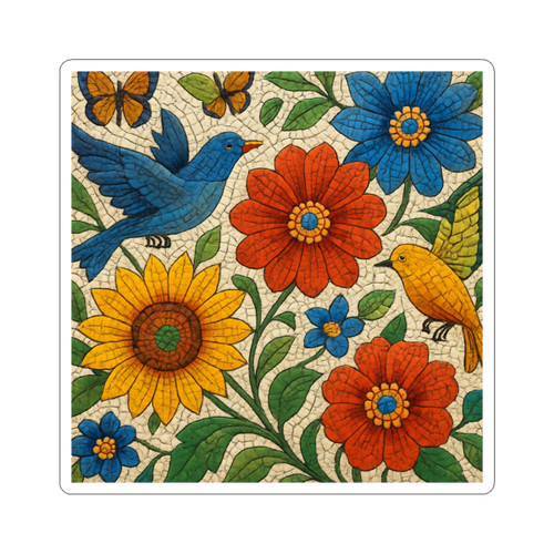 Nature's Mosaic Symphony - Kiss-Cut Stickers