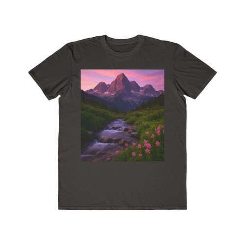 Serene Mountain Retreat - Men's Lightweight Fashion Tee