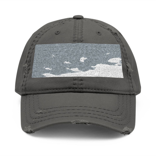 Serene Horizon - Distressed Dad Hat (Embroidery)