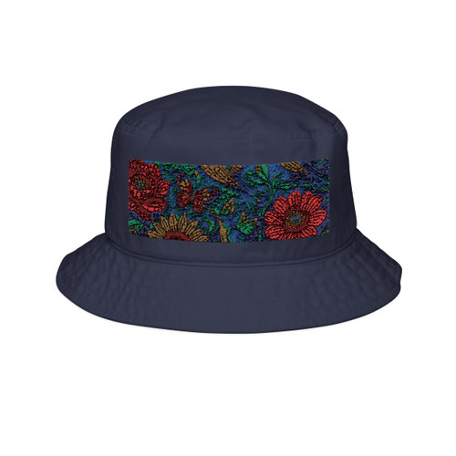 Nature's Mosaic Symphony - Bucket Hat (Embroidery)
