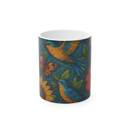 Nature's Mosaic Symphony - Magic Mug