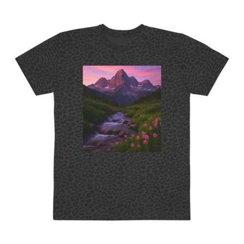 Serene Mountain Retreat - Men's Fine Jersey Tee