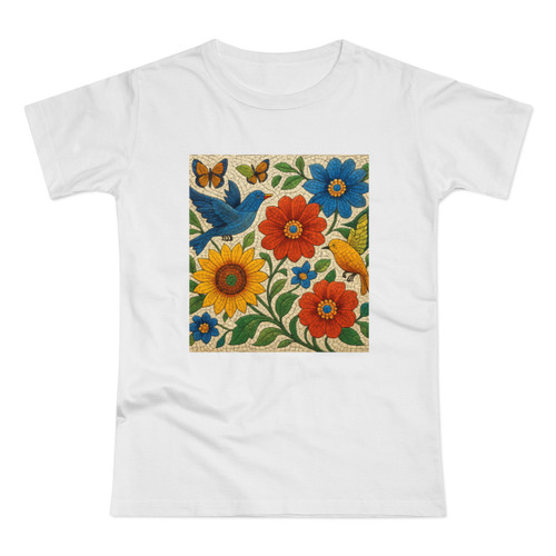 Nature's Mosaic Symphony - Single Jersey Women's T-shirt