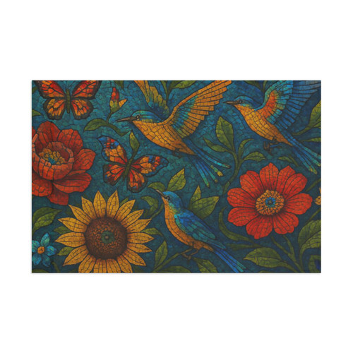 Nature's Mosaic Symphony - Flag