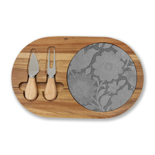 Nature's Mosaic Symphony - Charcuterie Board (Engraving)