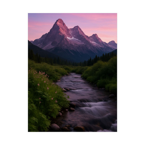 Serene Mountain Retreat - Rolled Posters