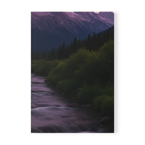 Serene Mountain Retreat - Softcover Notebook, A5