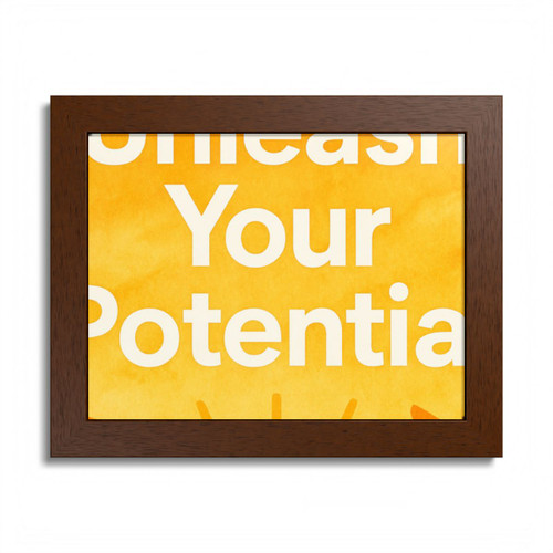 Unleash Your Potential - Framed Poster, Multi-Color