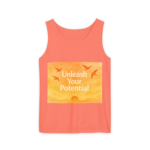 Unleash Your Potential - Unisex Garment-Dyed Tank Top