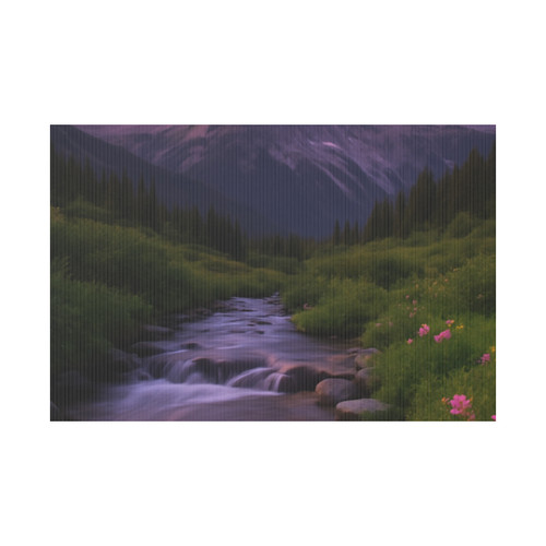 Serene Mountain Retreat - Plastic Yard Sign