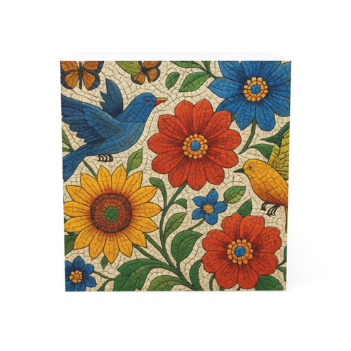 Nature's Mosaic Symphony - Note Cube