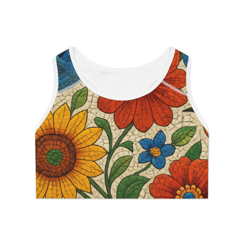 Nature's Mosaic Symphony - Sports Bra (AOP)
