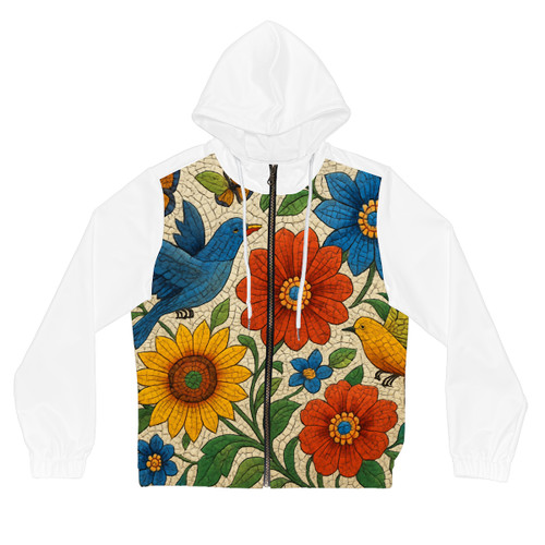 Nature's Mosaic Symphony - Women’s Full-Zip Hoodie (AOP)
