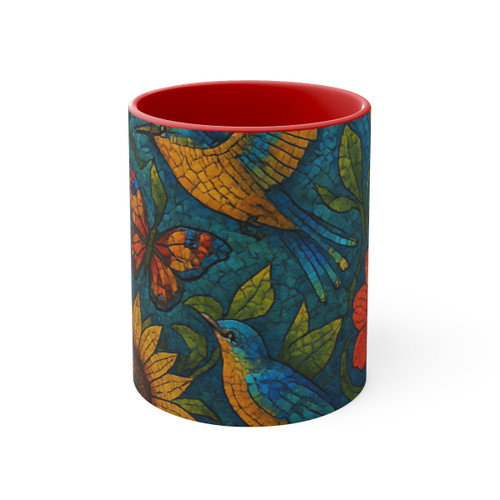 Nature's Mosaic Symphony - 11oz Accent Mug