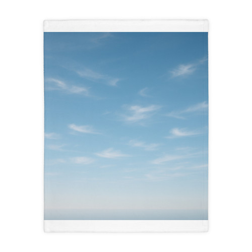 Serene Horizon - Velveteen Microfiber Blanket (Two-sided print)