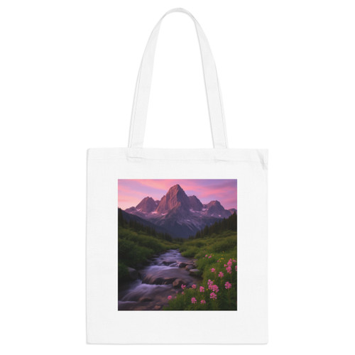Serene Mountain Retreat - Tote Bag