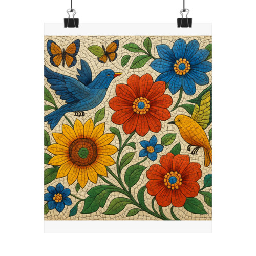 Nature's Mosaic Symphony - Matte Vertical Posters