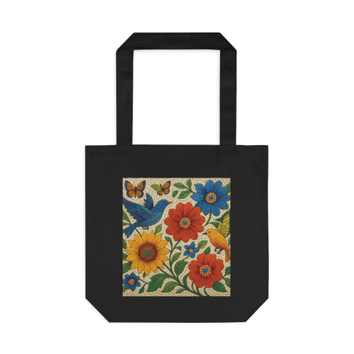 Nature's Mosaic Symphony - Cotton Tote Bag