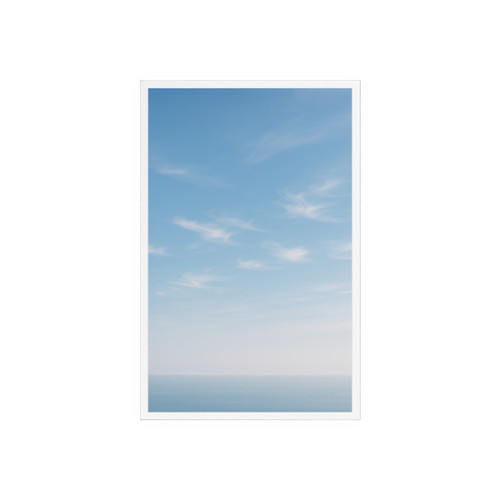 Serene Horizon - Acrylic Sign with Wooden Stand