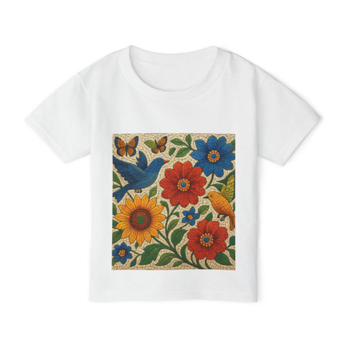 Nature's Mosaic Symphony - Heavy Cotton™ Toddler T-shirt