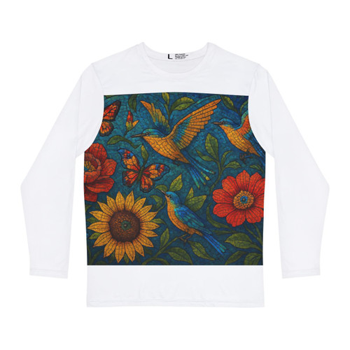 Nature's Mosaic Symphony - Men's Long Sleeve Shirt (AOP)