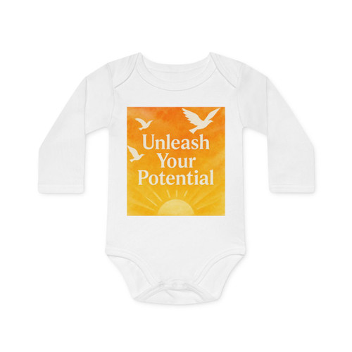 Unleash Your Potential - Baby Long-Sleeve Organic Bodysuit
