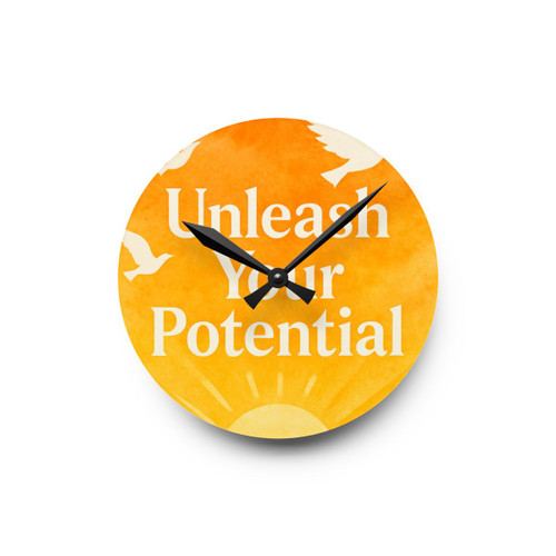 Unleash Your Potential - Acrylic Wall Clock