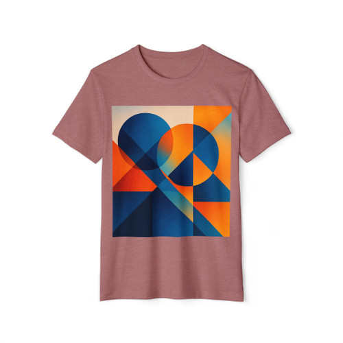 Chromatic Geometry Nexus - Unisex Recycled Organic T-Shirt
