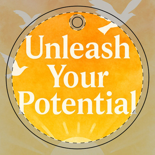 Unleash Your Potential - Ceramic Ornament, 2-Side Print