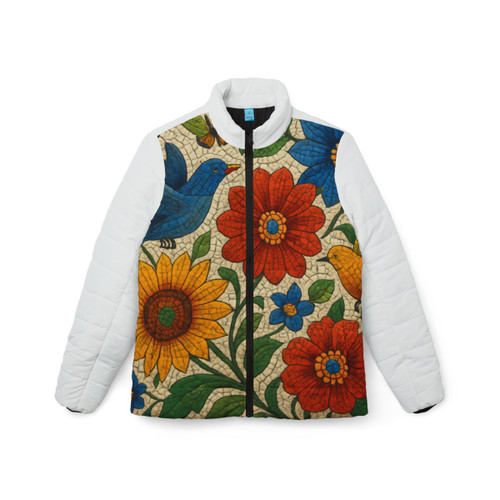 Nature's Mosaic Symphony - Women’s Puffer Jacket (AOP)