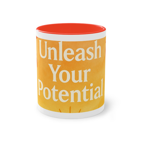 Unleash Your Potential - Two-Tone Coffee Mug, 11oz