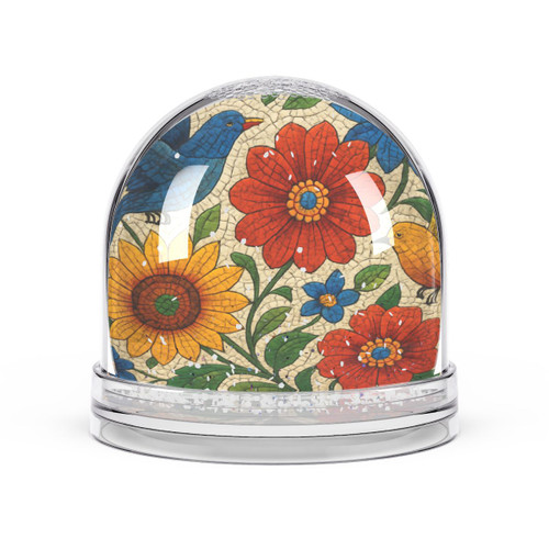 Nature's Mosaic Symphony - Snow Globe