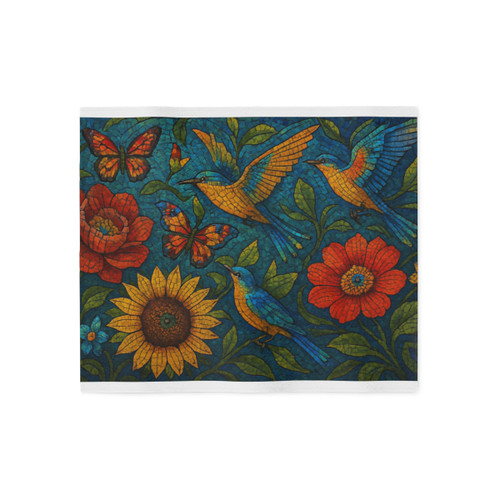 Nature's Mosaic Symphony - Sweatshirt Blanket