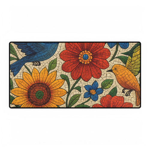 Nature's Mosaic Symphony - Desk Mats