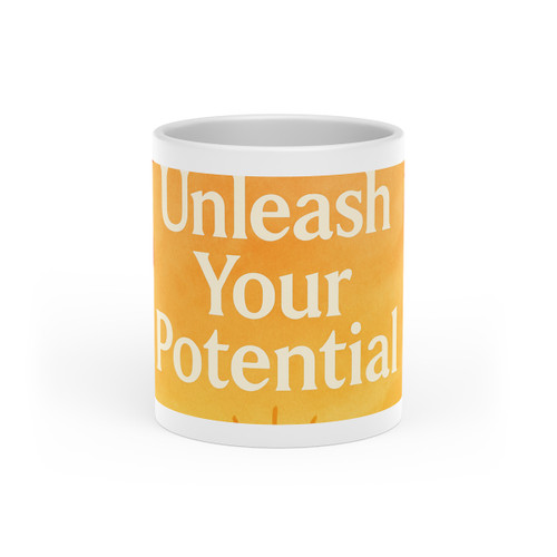 Unleash Your Potential - Heart-Shaped Mug