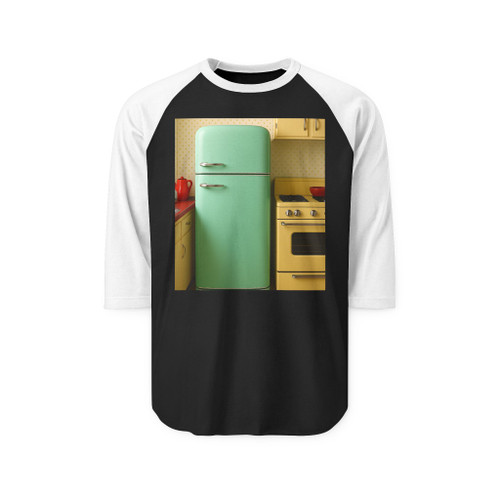 Atomic Age Kitchen - Unisex Three-Quarter Sleeve Raglan Shirt