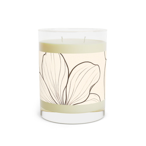 Serene Floral Flow - Scented Candle - Full Glass, 11oz