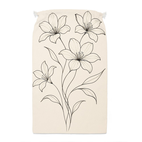 Serene Floral Flow - Sack