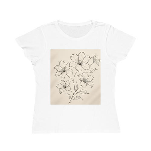 Serene Floral Flow - Organic Women's Classic T-Shirt