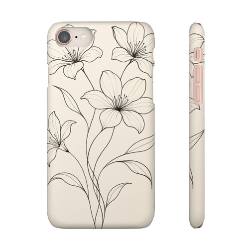 Serene Floral Flow - Snap Cases