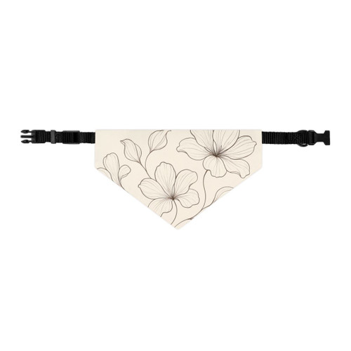 Serene Floral Flow - Pet Bandana Collar