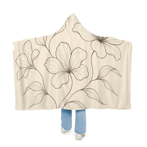 Serene Floral Flow - Snuggle Blanket