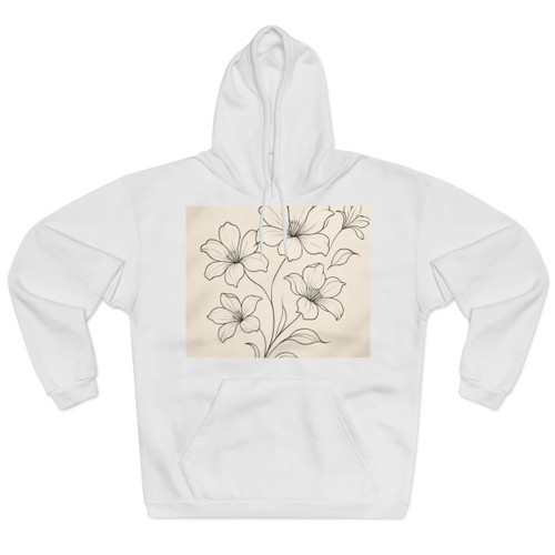 Serene Floral Flow - Unisex Pullover Hoodie