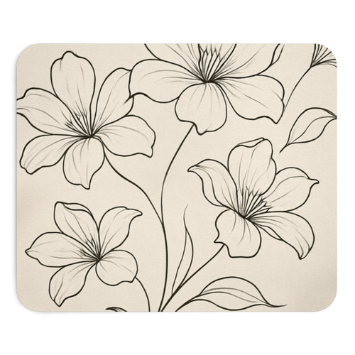 Serene Floral Flow - Mouse Pad (EU)