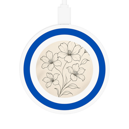 Serene Floral Flow - Quake Wireless Charging Pad