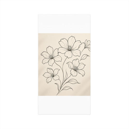 Serene Floral Flow - Midweight Neck Gaiter